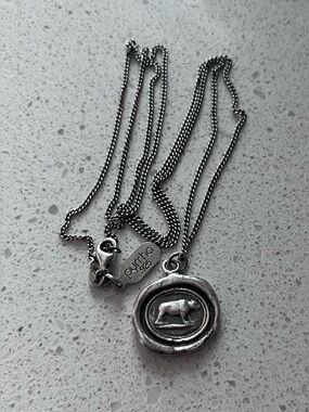 Pyrrha Mother Bear Necklace Sterling Silver Talisman Pendant Necklace With Chain